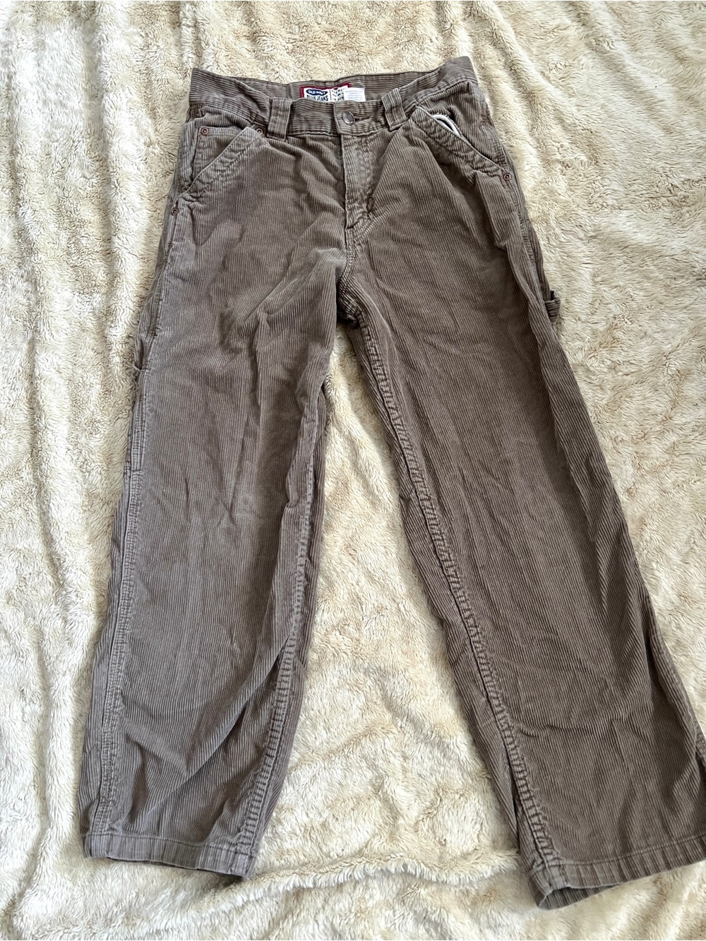 OLD NAVY Girl's Retro Brown Corduroy Pants Size 12